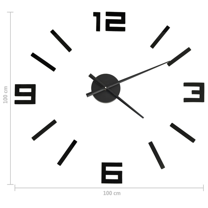 Ceas De Perete 3D Cu Design Modern, , 100 Cm, Xxl