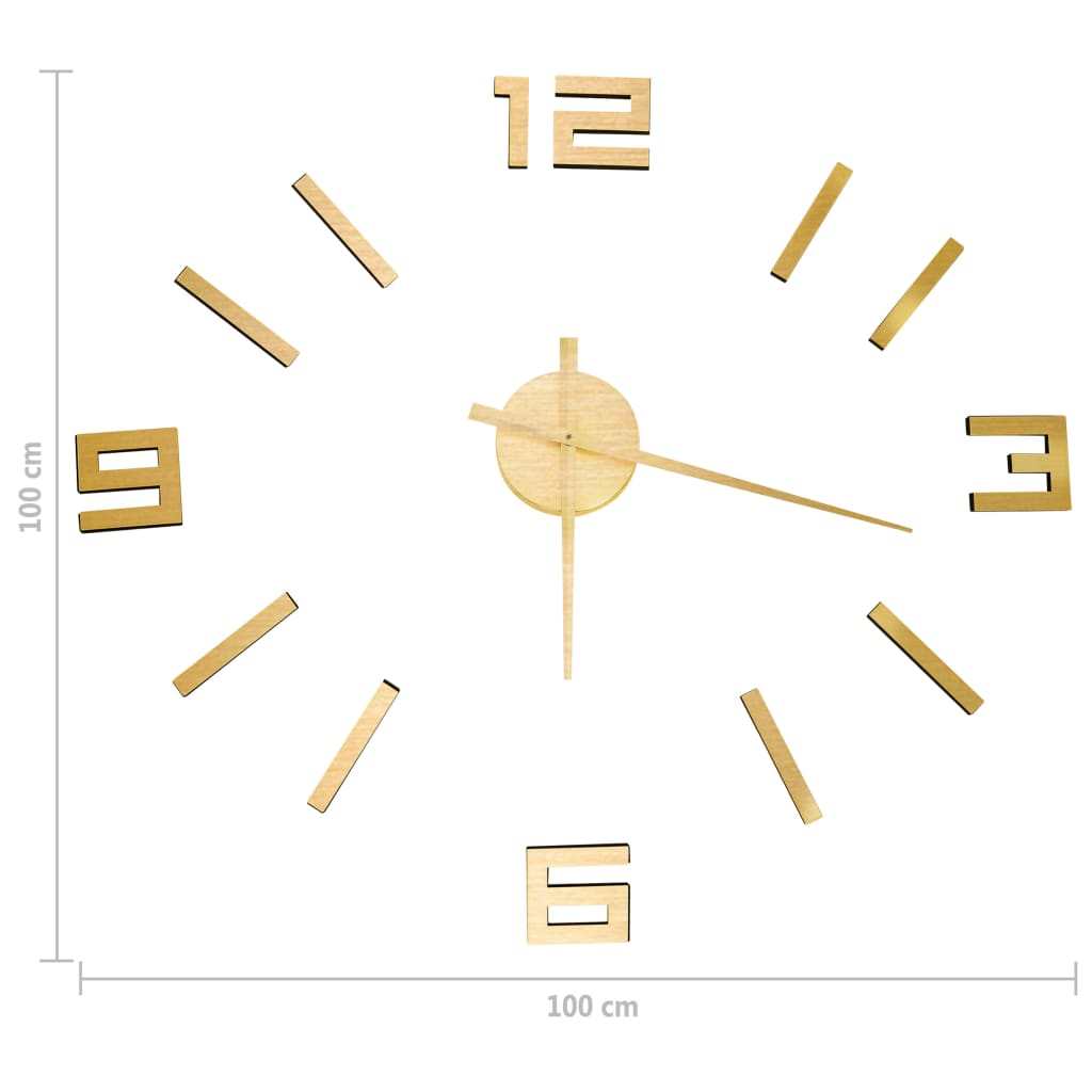 Ceas De Perete 3D, , 100 Cm, Xxl, Design Modern