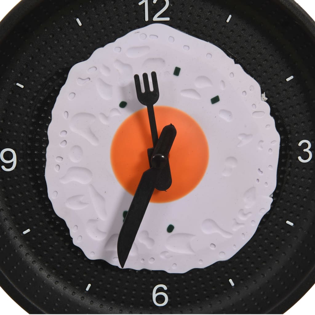 Ceas De Perete Cu Design Tigaie Cu Ou Prăjit, 18,8 Cm