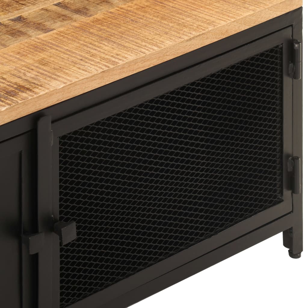 Măsuță De Cafea, 90 X 50 X 37, Lemn Masiv De Mango Nefinisat