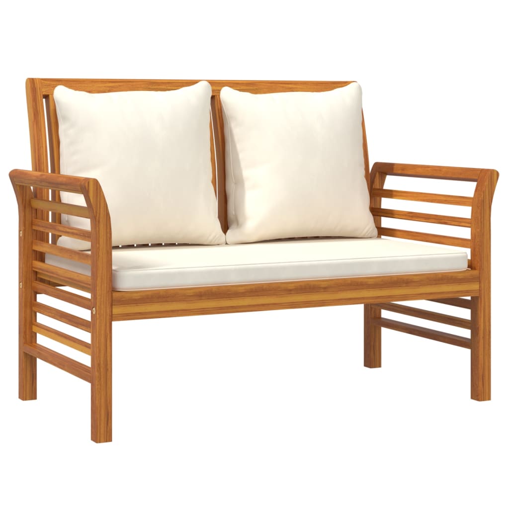 Set Mobilier Grădină Cu Perne , 2 Piese, Lemn Masiv
