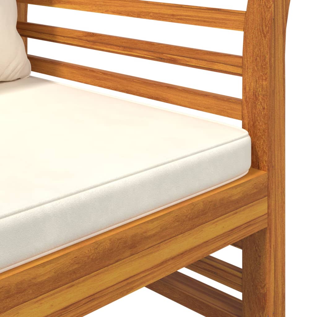 Set Mobilier Grădină Cu Perne , 2 Piese, Lemn Masiv