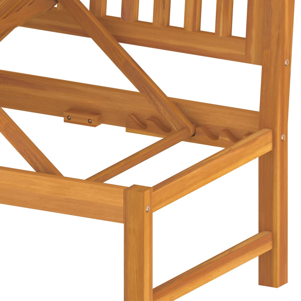 Pat De Zi Cu Perne , 200X60X75 Cm, Lemn Masiv De Acacia
