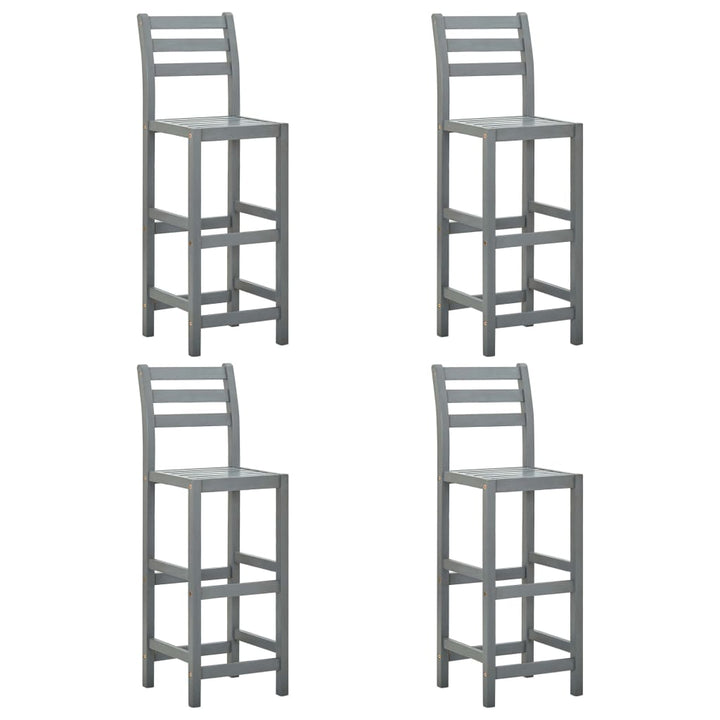 Scaune De Bar, 2 Buc., Lemn Masiv De Acacia