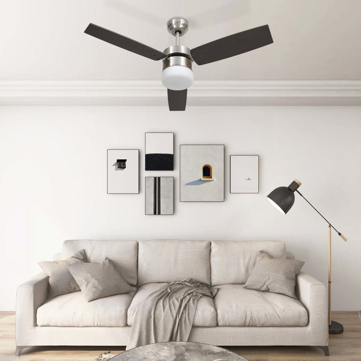 Ventilator Tavan Cu Iluminare/Telecomandă, , 76 Cm