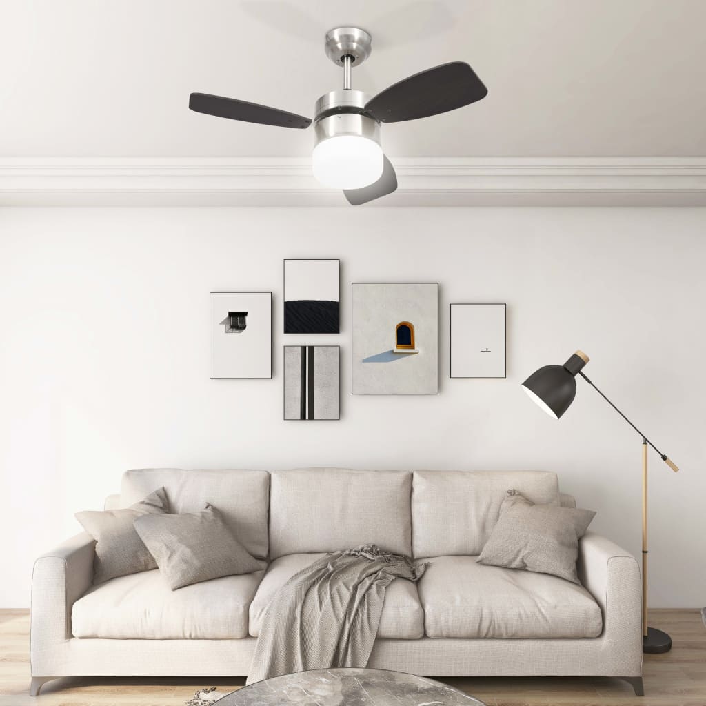 Ventilator Tavan Cu Iluminare/Telecomandă, , 76 Cm