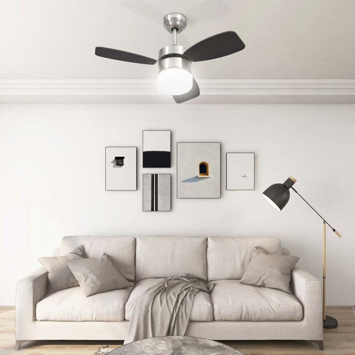 Ventilator Tavan Cu Iluminare/Telecomandă, , 76 Cm