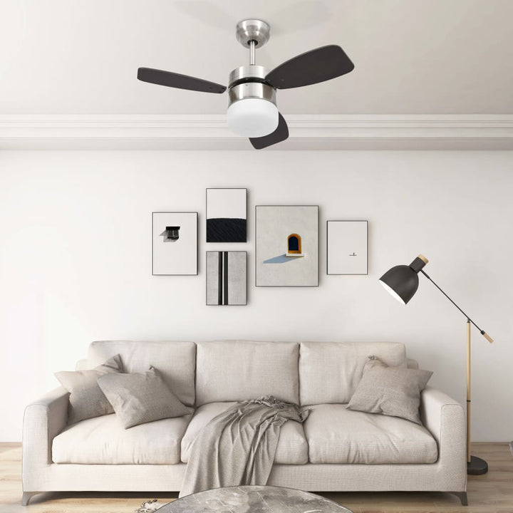 Ventilator Tavan Cu Iluminare/Telecomandă, , 76 Cm