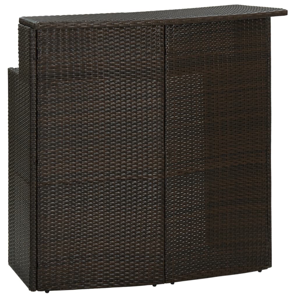 Masă De Bar De Grădină, , 120X55X110 Cm, Poliratan