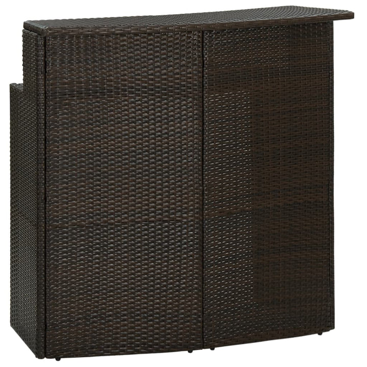 Masă De Bar De Grădină, , 120X55X110 Cm, Poliratan