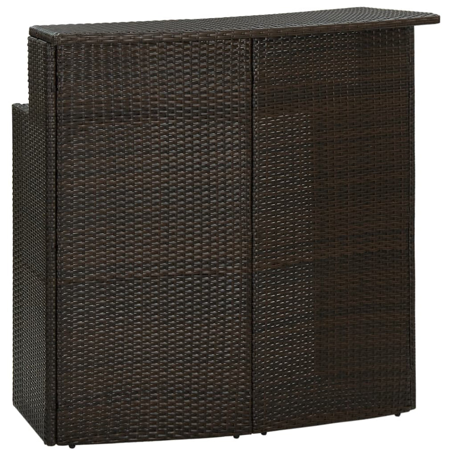 Masă De Bar De Grădină, , 120X55X110 Cm, Poliratan