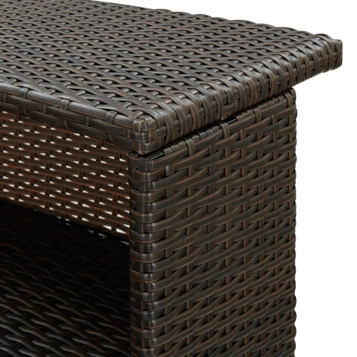 Masă De Bar De Grădină, , 120X55X110 Cm, Poliratan