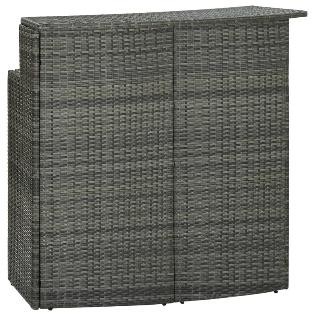 Masă De Bar De Grădină, , 120X55X110 Cm, Poliratan