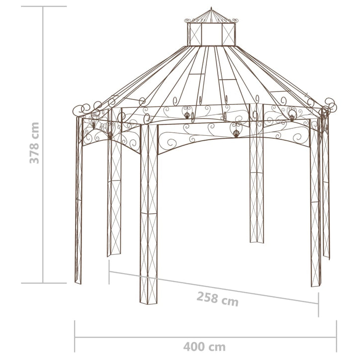 Pavilion De Grădină, Maro Antichizat, , Fier