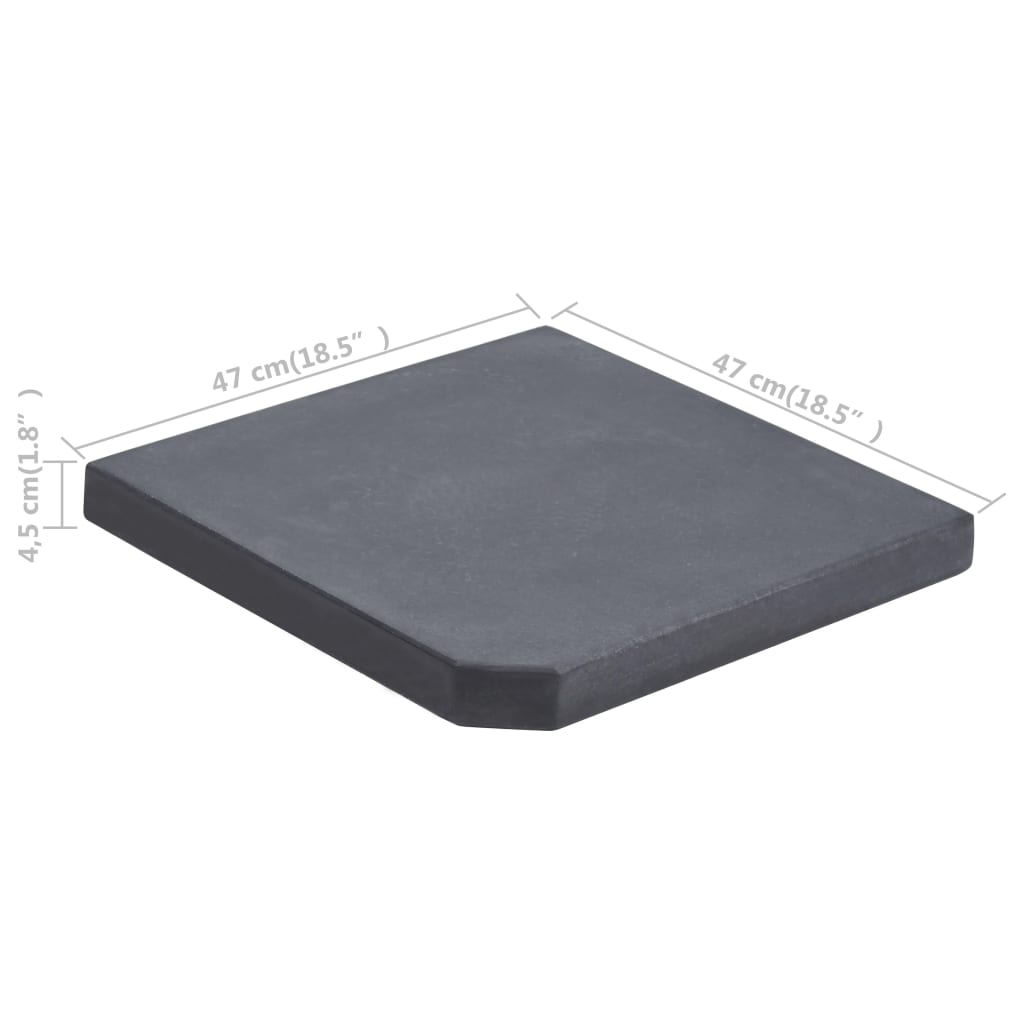 Placă De Greutate Umbrelă, , Granit, 25 Kg, Pătrat