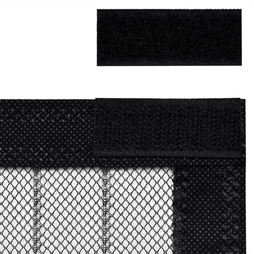 Perdea De Ușă Anti-Insecte Cu Magnet, 2 Buc., Negru,