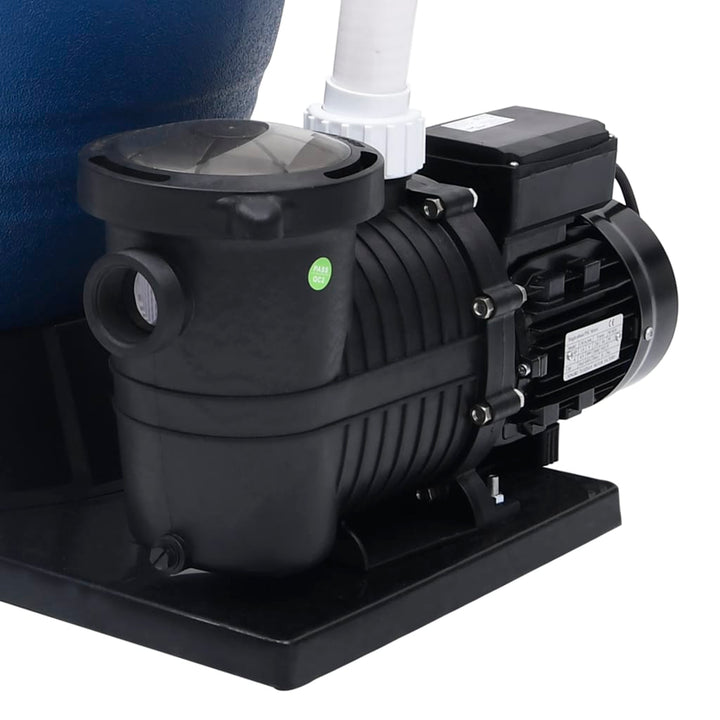 Filtru Cu Nisip Supapă Cu 7 Căi Pompă De 1000 W Albastru/Negru