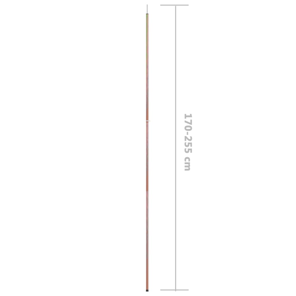 Stâlp Telescopic Pentru Cort, Lungime 170-255 Cm, Oțel Zincat