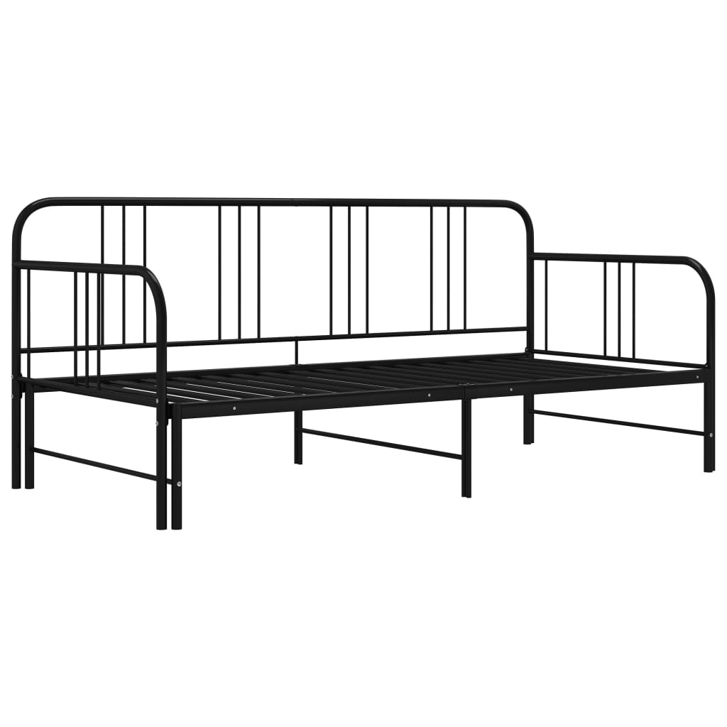 Cadru Pat Canapea Extensibilă, , 90 X 200 Cm, Metal