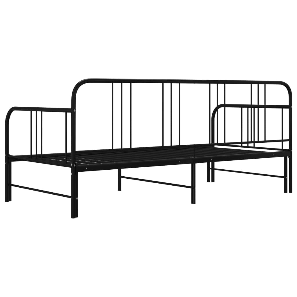 Cadru Pat Canapea Extensibilă, , 90 X 200 Cm, Metal
