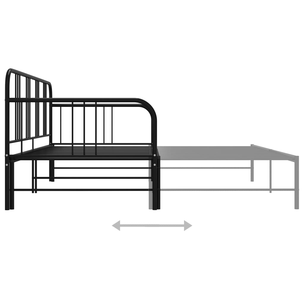 Cadru Pat Canapea Extensibilă, , 90 X 200 Cm, Metal