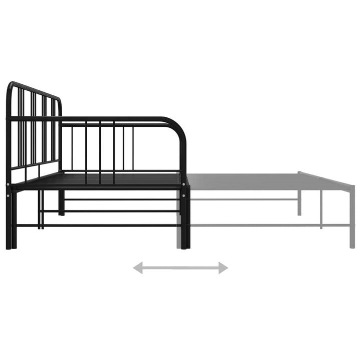 Cadru Pat Canapea Extensibilă, , 90 X 200 Cm, Metal