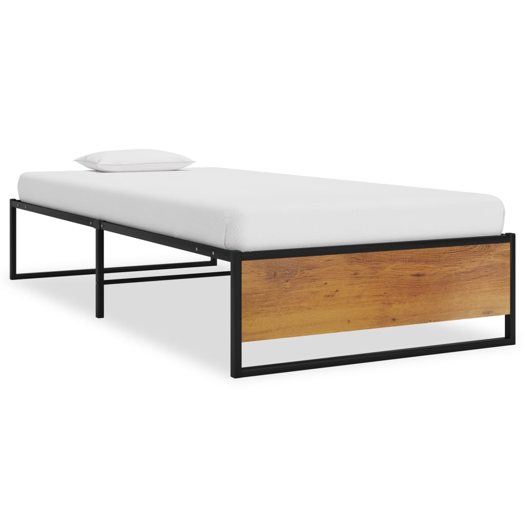 Cadru De Pat, Negru, , Metal
