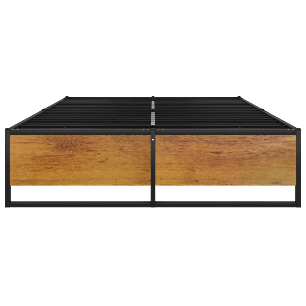 Cadru De Pat, Negru, , Metal