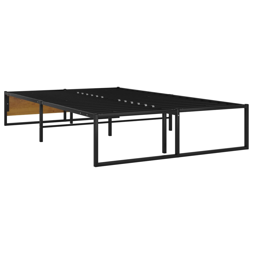 Cadru De Pat, Negru, , Metal