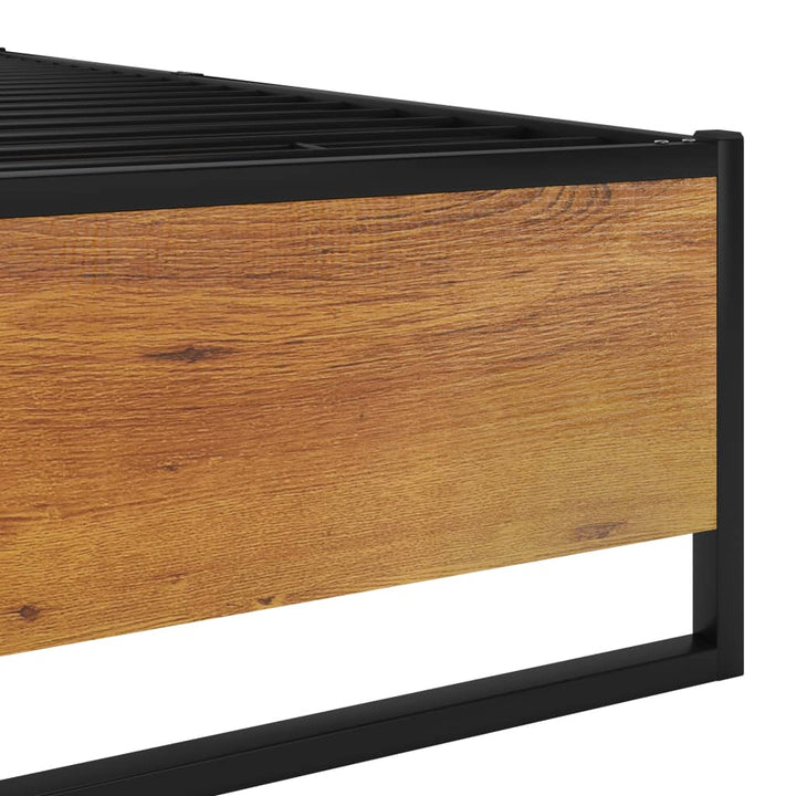 Cadru De Pat, Negru, , Metal