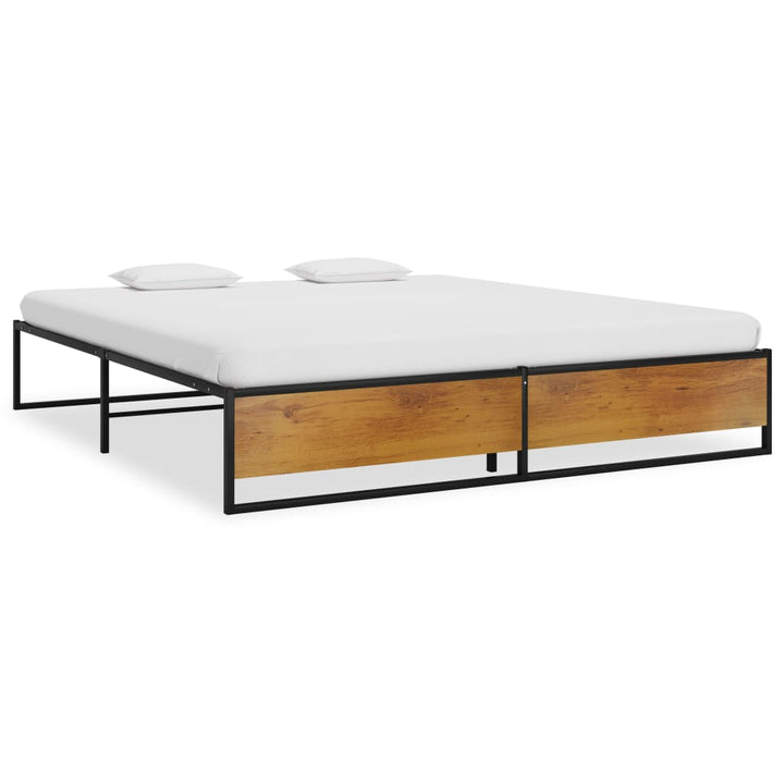 Cadru De Pat, Negru, , Metal