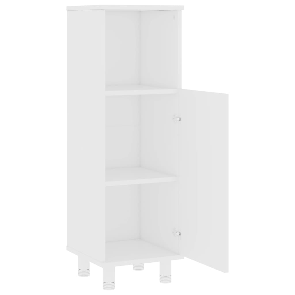 Set Mobilier De Baie, 4 Piese, , Lemn Prelucrat