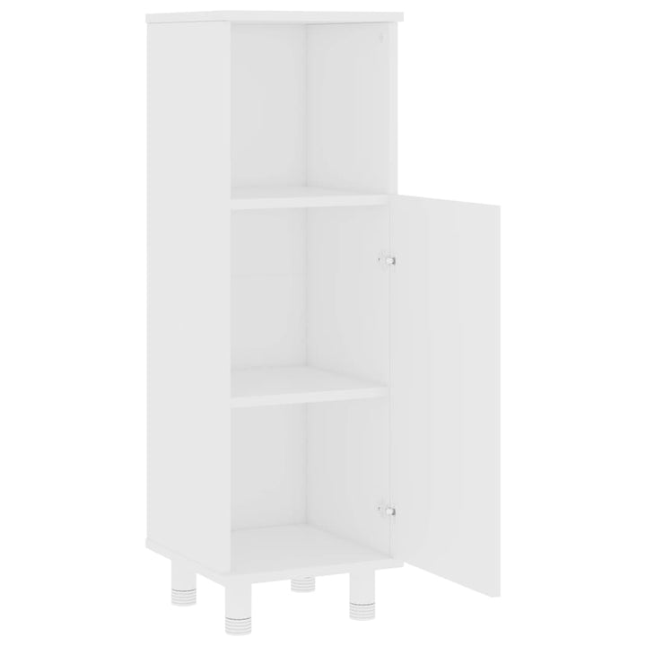 Set Mobilier De Baie, 4 Piese, , Lemn Prelucrat