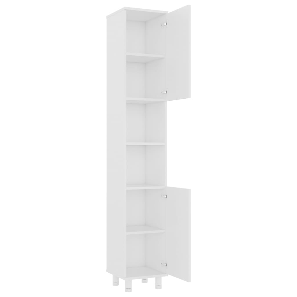 Set Mobilier De Baie, 4 Piese, , Lemn Prelucrat