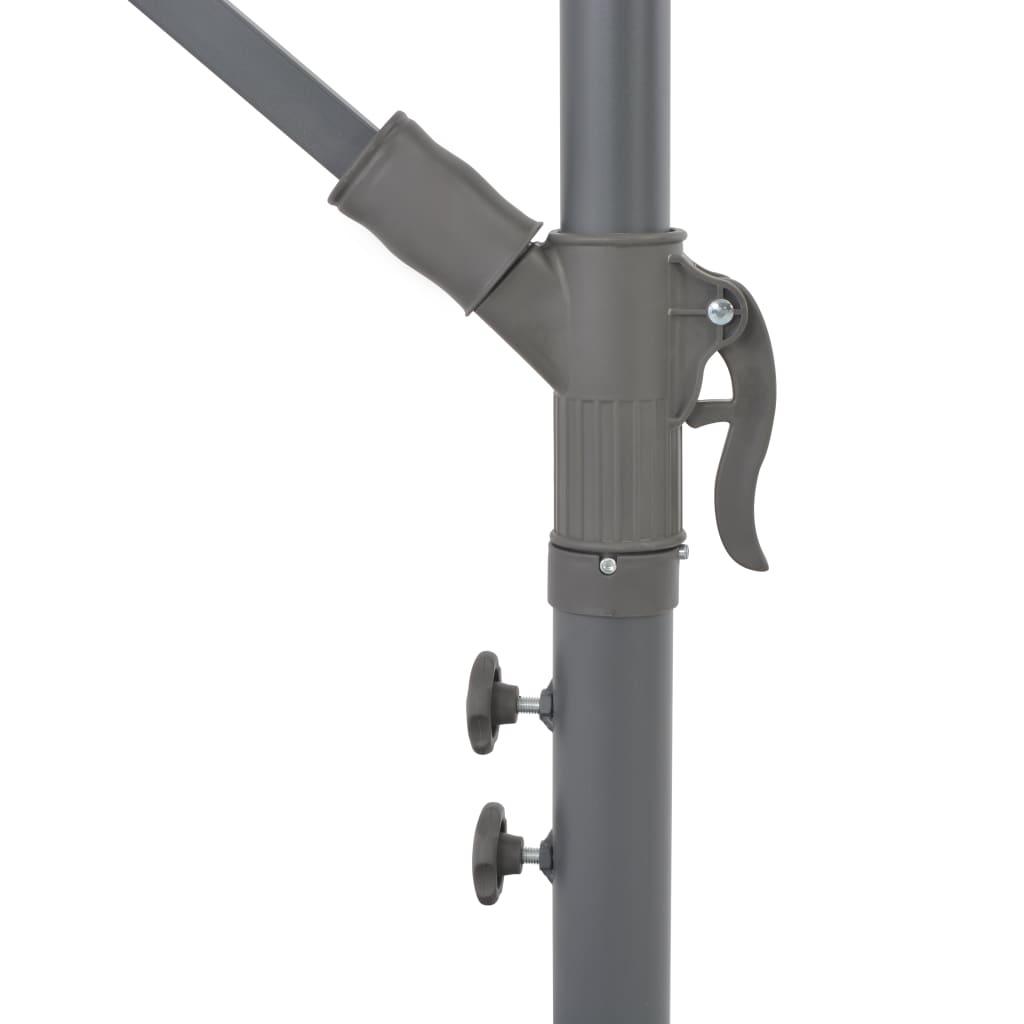 Umbrelă În Consolă, Stâlp Din Aluminiu, Cărămiziu, 300 Cm