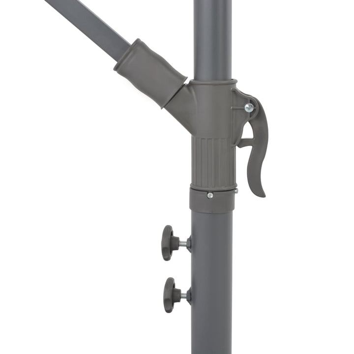 Umbrelă În Consolă, Stâlp Din Aluminiu, Cărămiziu, 300 Cm
