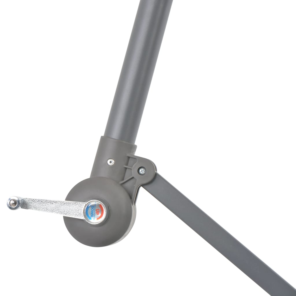 Umbrelă În Consolă, Stâlp Din Aluminiu, Cărămiziu, 300 Cm