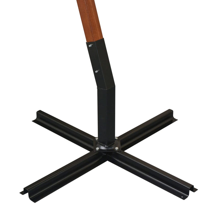 Umbrelă În Consolă Cu Stâlp, Azuriu, 3,5X2,9 M, Lemn De Brad