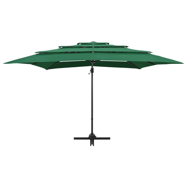 Umbrelă De Soare 4 Niveluri, Stâlp Aluminiu, , 250X250 Cm