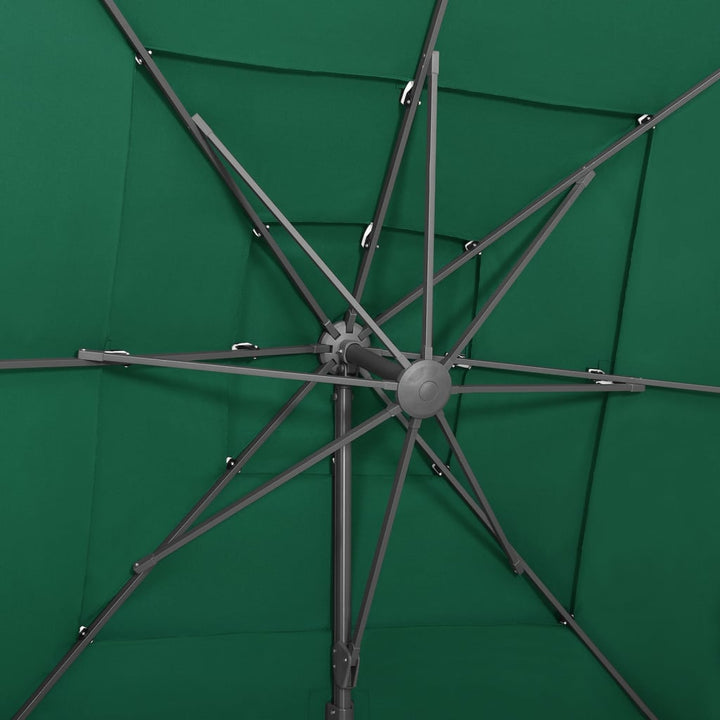 Umbrelă De Soare 4 Niveluri, Stâlp Aluminiu, , 250X250 Cm