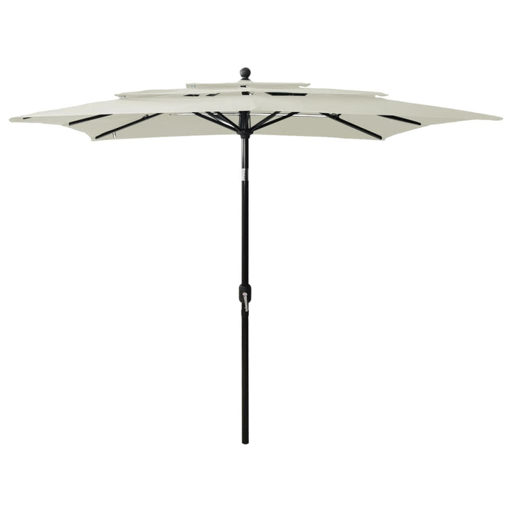 Umbrelă Grădină Cu 3 Niveluri, Stâlp Aluminiu, Azuriu,