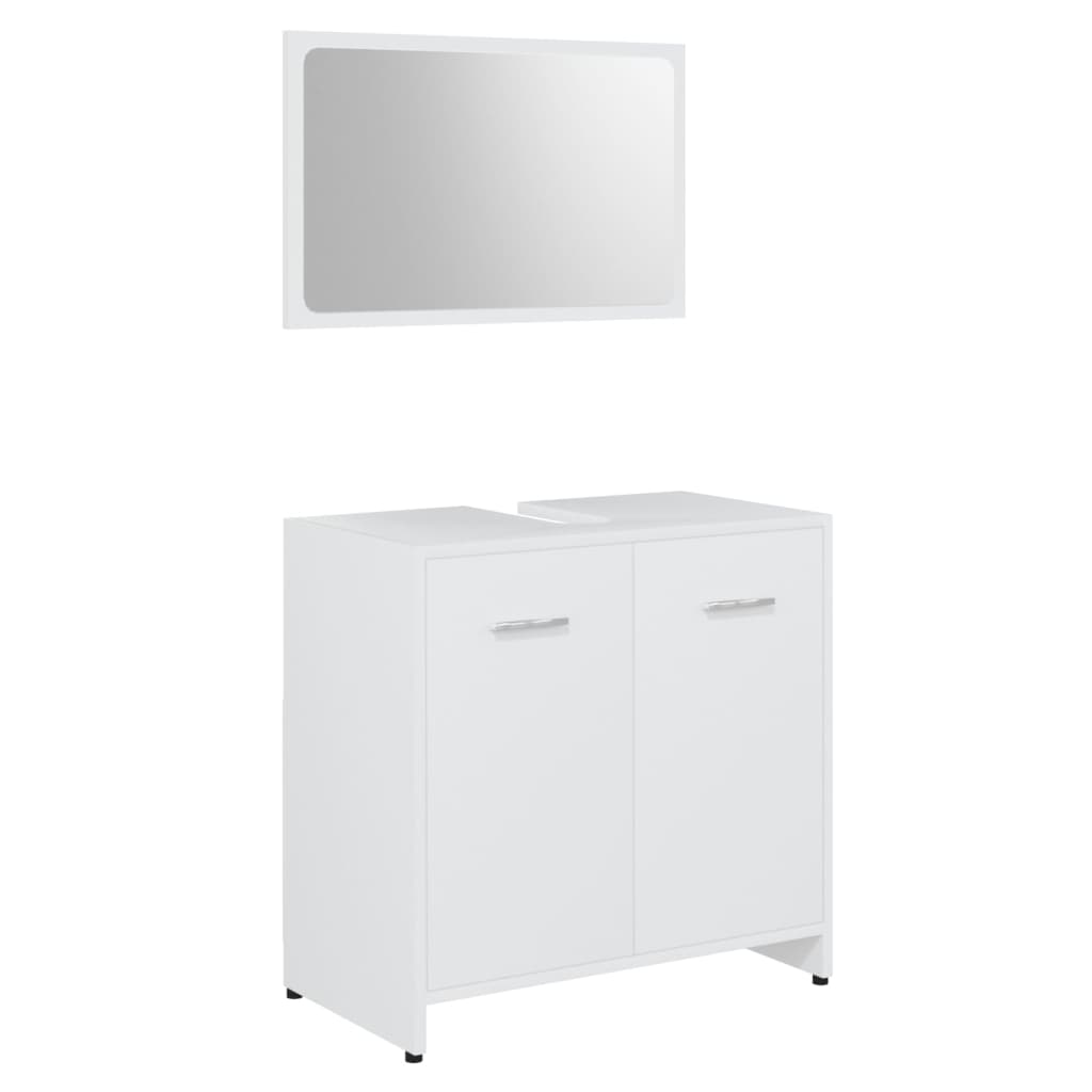 Set Mobilier De Baie, 3 Piese, , Lemn Prelucrat