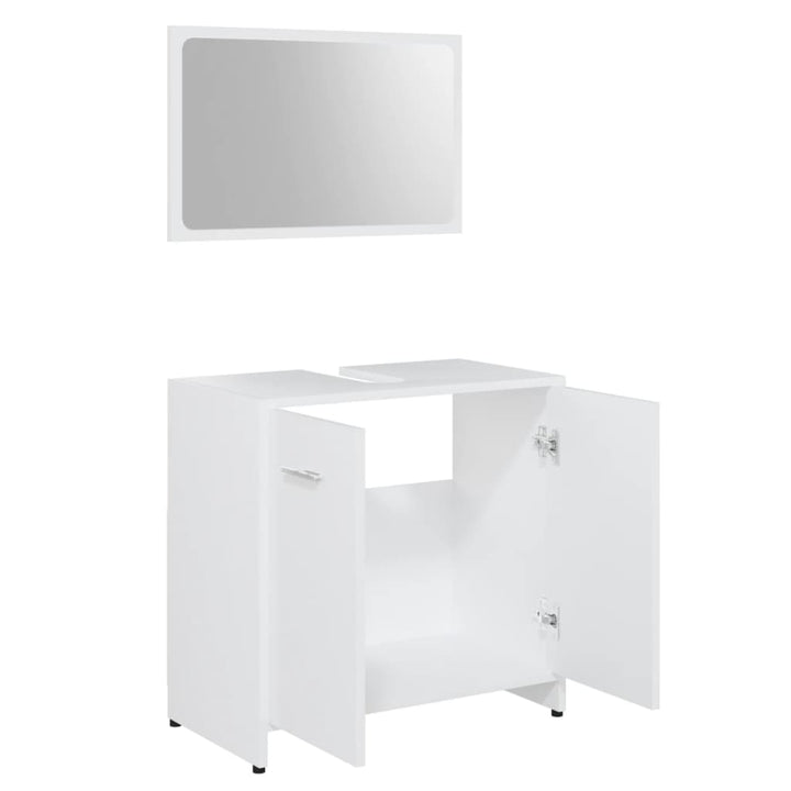 Set Mobilier De Baie, 3 Piese, , Lemn Prelucrat