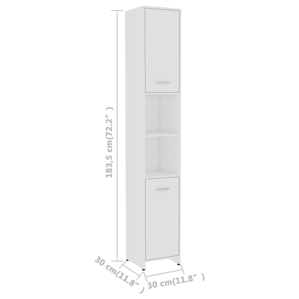 Set Mobilier De Baie, 3 Piese, , Lemn Prelucrat