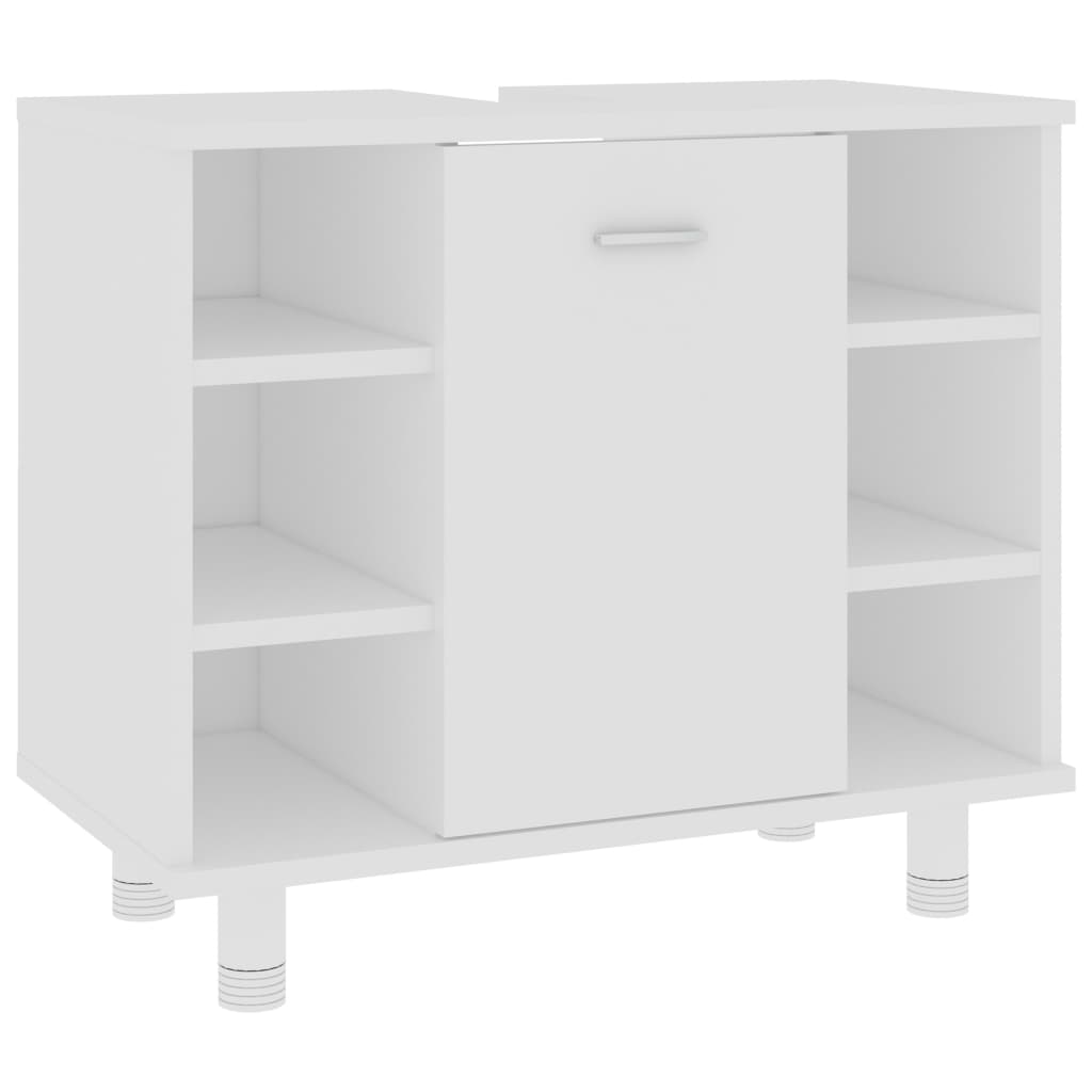 Set Mobilier De Baie, 3 Piese, , Lemn Prelucrat