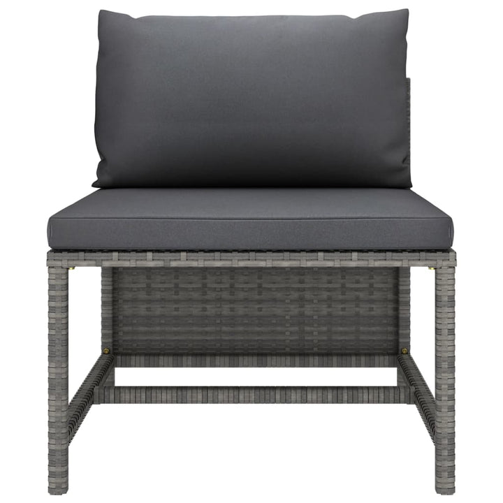 Set Mobilier De Grădină Cu Perne, 3 Piese, , Poliratan