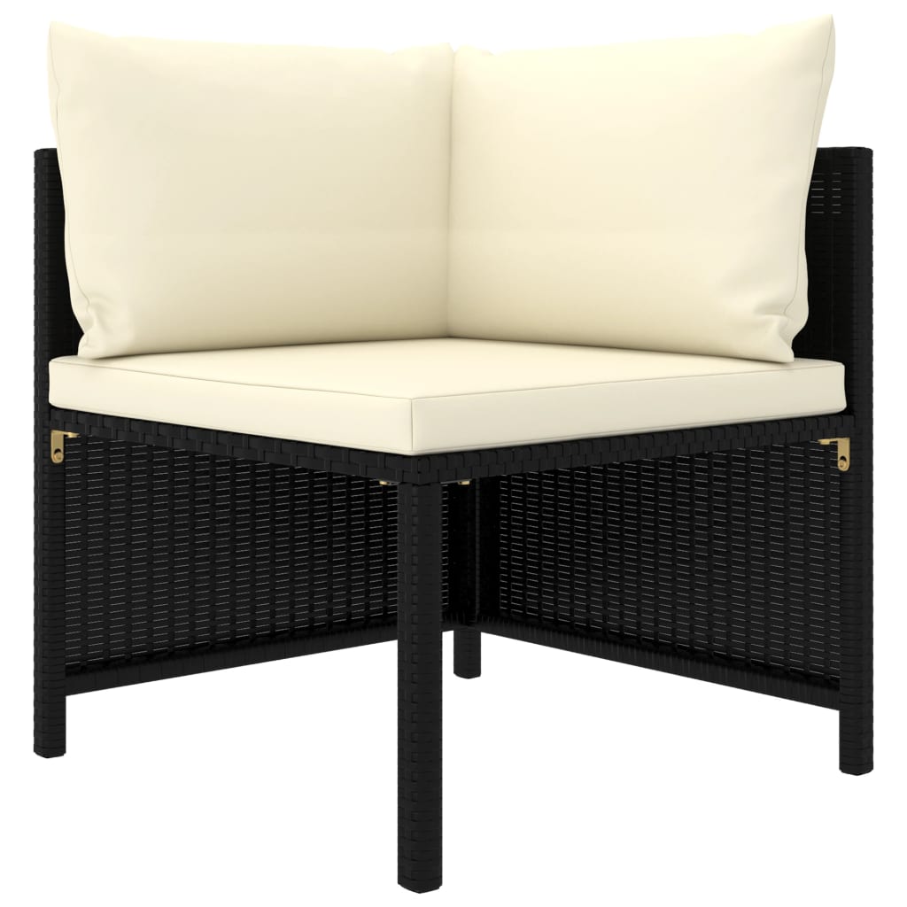 Set Mobilier De Grădină Cu Perne, 3 Piese, , Poliratan