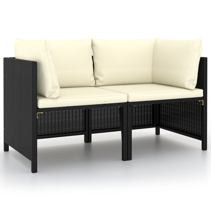 Set Mobilier De Grădină Cu Perne, 3 Piese, , Poliratan
