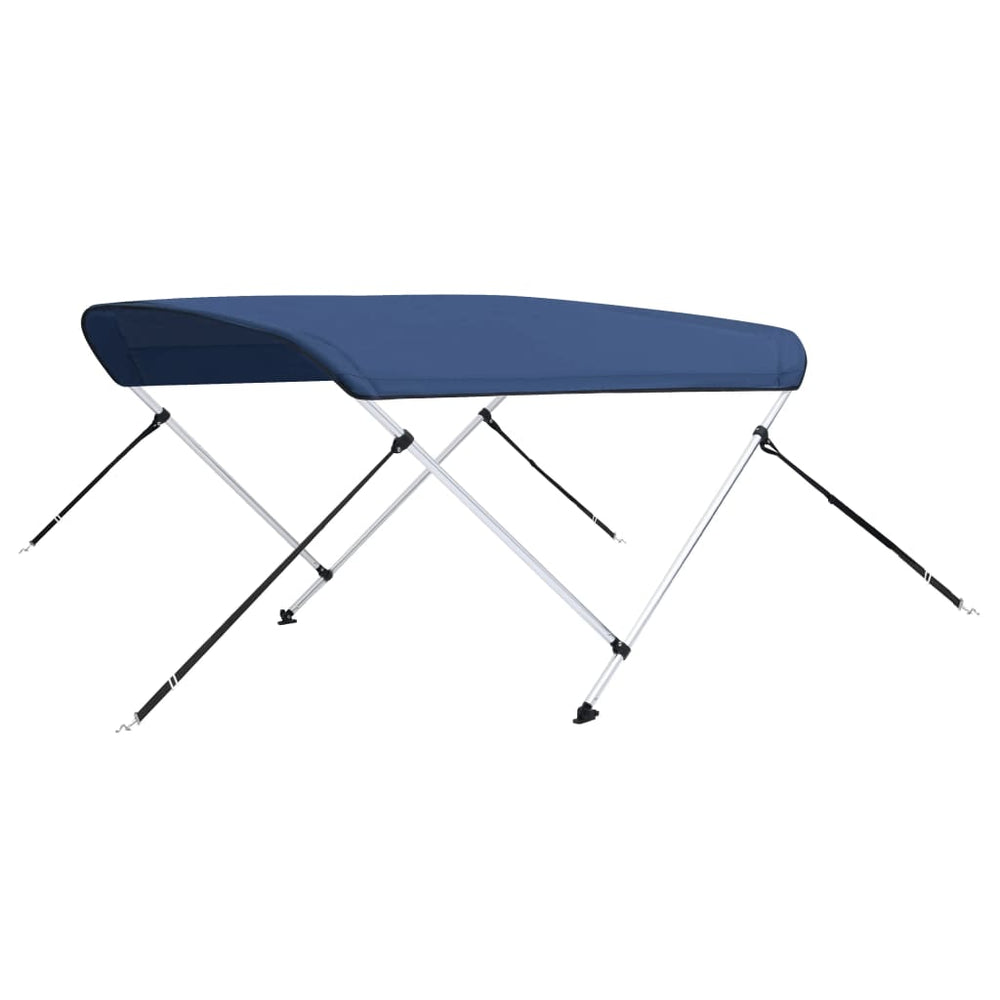Parasolar Barcă Bimini Cu 2 Arcuri, Bleumarin,