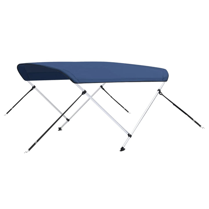 Parasolar Barcă Bimini Cu 2 Arcuri, Bleumarin,